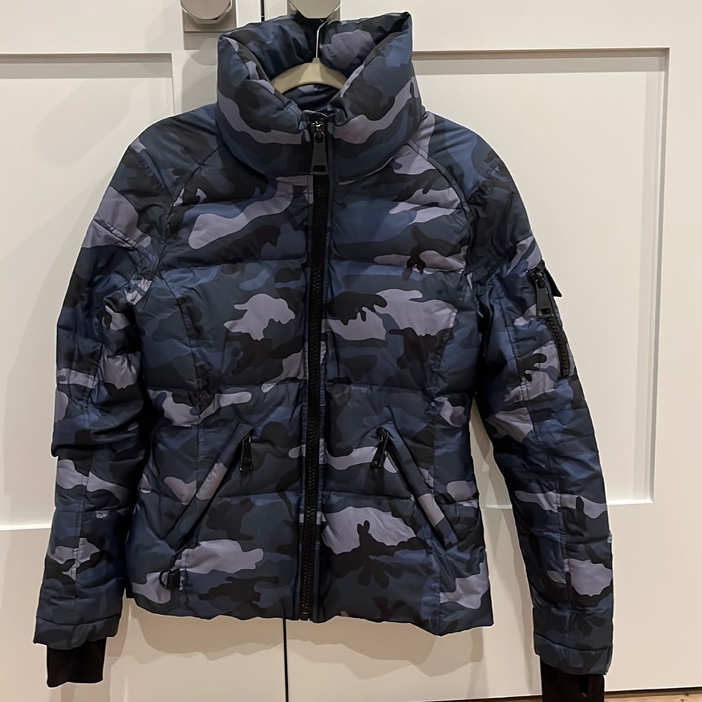 SAM. Freestyle Down Blue Camo Puffer Jacket